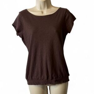Rare Vintage Y2K Dated 05/01 Gap Chocolate Brown O Ring Back Top, Women's Size M